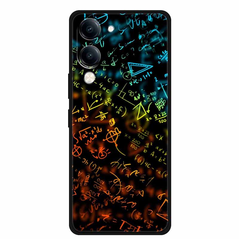For Vivo iQOO Z10 Lite Case Silicone Black TPU Funda Back Cover for iQOO Z10 Lite 5G I2409 Soft Case Animal Coque IQOOZ10 Lite