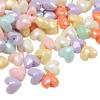 [19X17mm] Color-Plated Peach Heart Beads  Cream Heart-Shaped Beads DIY Handmade Jewelry Accessories