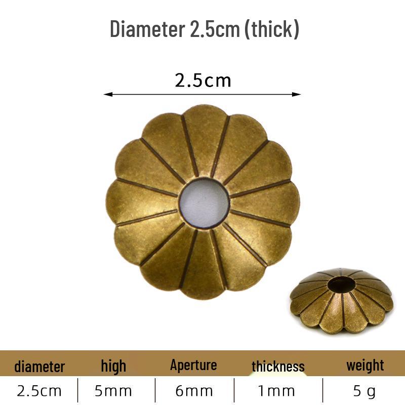 Vintage Brass Furniture Fittings: Antique Gasket, Flat Washer, Irregular Handle, and Base Plate Collection.