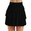 Women's Fake Two Skirts Spring Summer High Waist Pleated Fashion Anti-slip Skirt