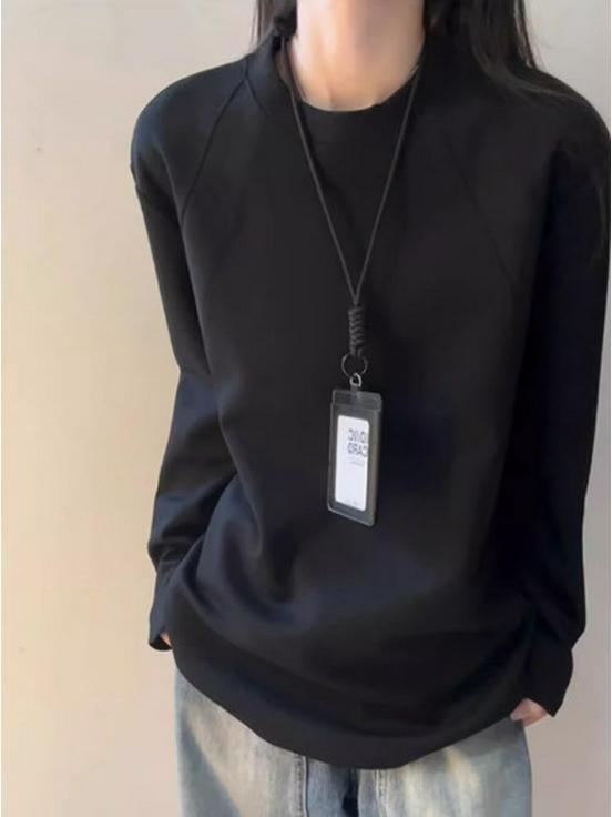 Unisex Patchwork Hoodie: Solid Color, Boxy Fit, Round Neck, Long Sleeve, Autumn/Winter Layer, American Style.