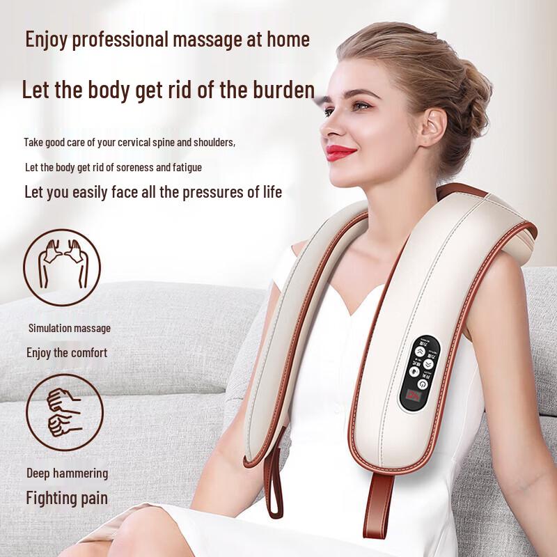 AUX Electric Neck and Shoulder Kneading Massager Shawl CN plug (adapter included)