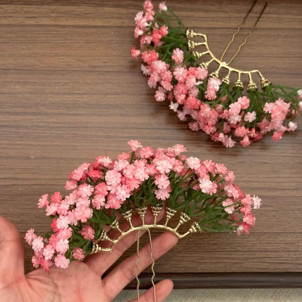 Sweet Chinese Style Side Clip Fairy Bride Hair Accessories Vintage Thai Hairpin Girls