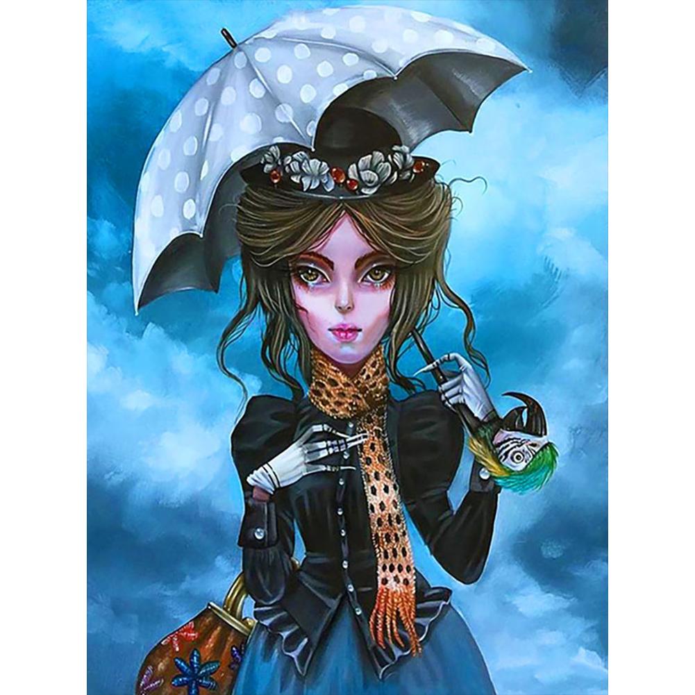 

5D DIY Полный Круглый Дрель Алмазная Картина Девочка Набор Домашний Декор Искусство Ремесло