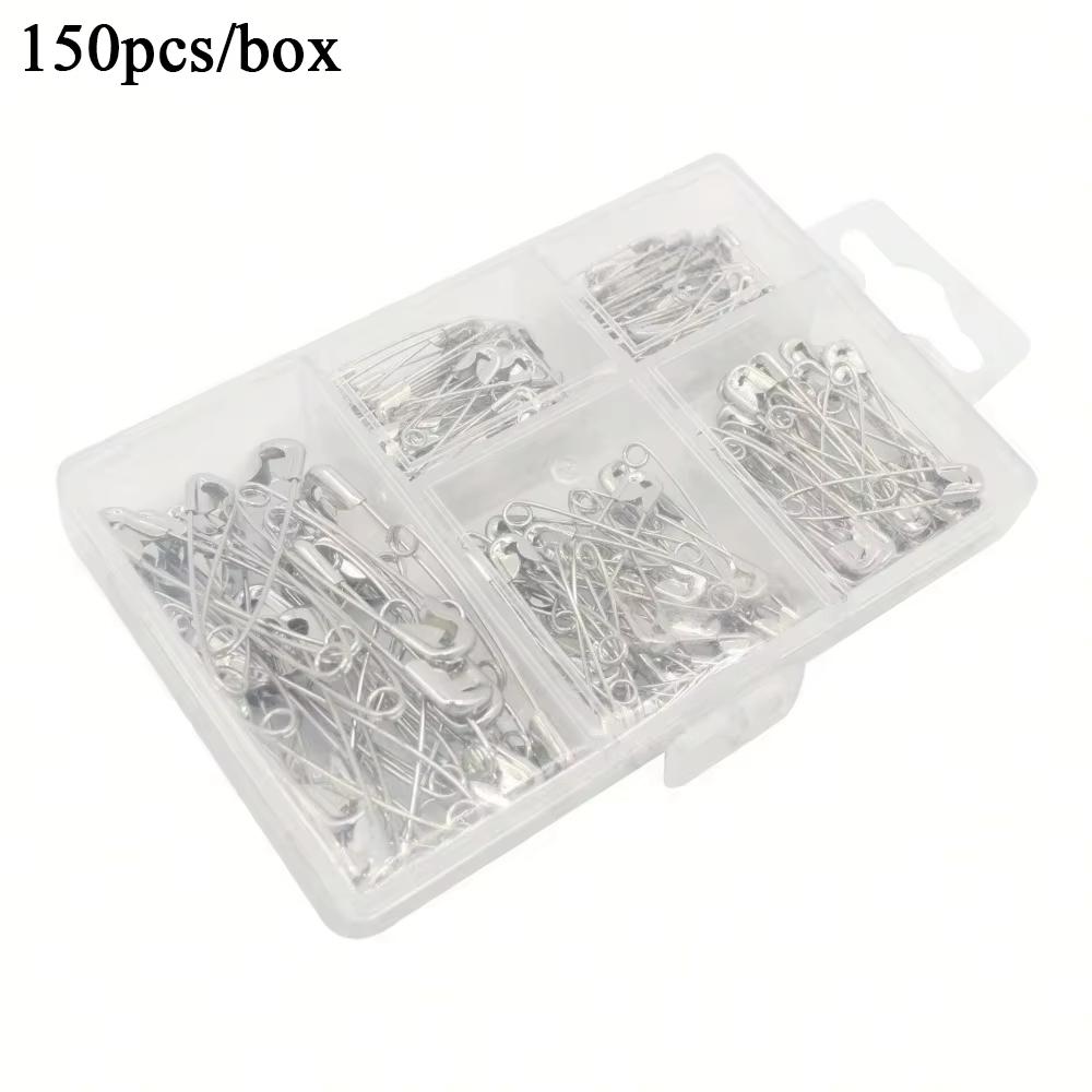 

150pcs Safety Pins Assorted Size Safety Pins DIY Sewing Tools for Clothes Crafts Sewing