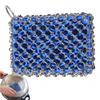 Gusseisenpfannenreiniger Mehrzweck-Edelstahl-Gusseisenreiniger Gusseisen-Reinigungswerkzeug Metallpfannenreiniger für Grillpfanne