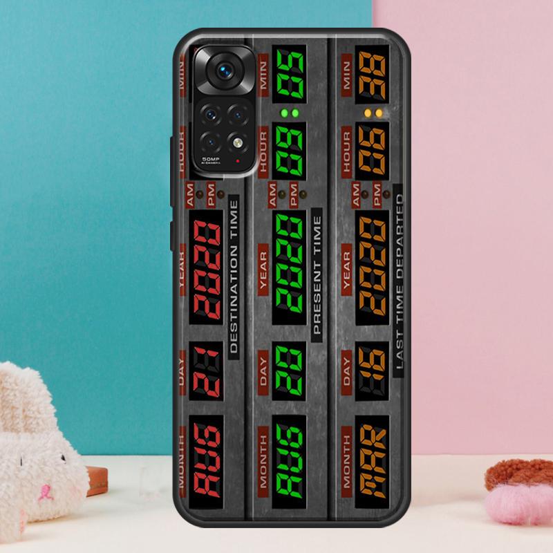 Back To The Future Time Machine Case For Xiaomi Redmi Note 13 12 Pro 14 11 9 10 9S 10S 11S 12S Redmi 14C 13C 10C 12C Cover