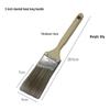 Traceless Cross-Slanted Edge Paint Brush: Hog Bristle, Flat Design for Water-Based and Wall Corner Latex Paints