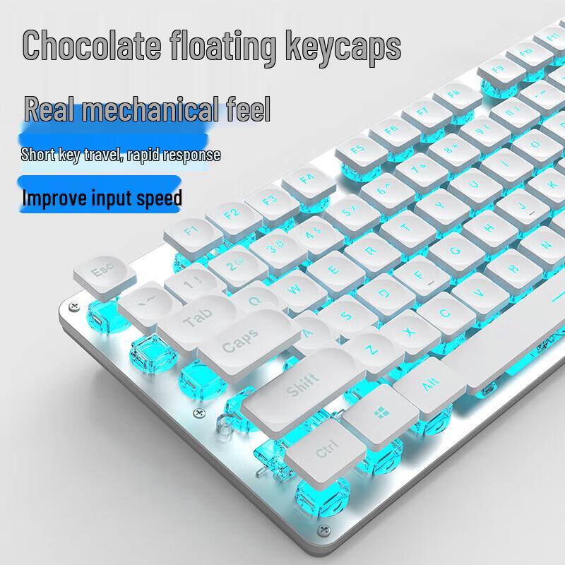 Wireless Office Keyboard with Mechanical Feel
