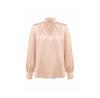 Cat&Cat Silk Blouse with a Mock Neck
