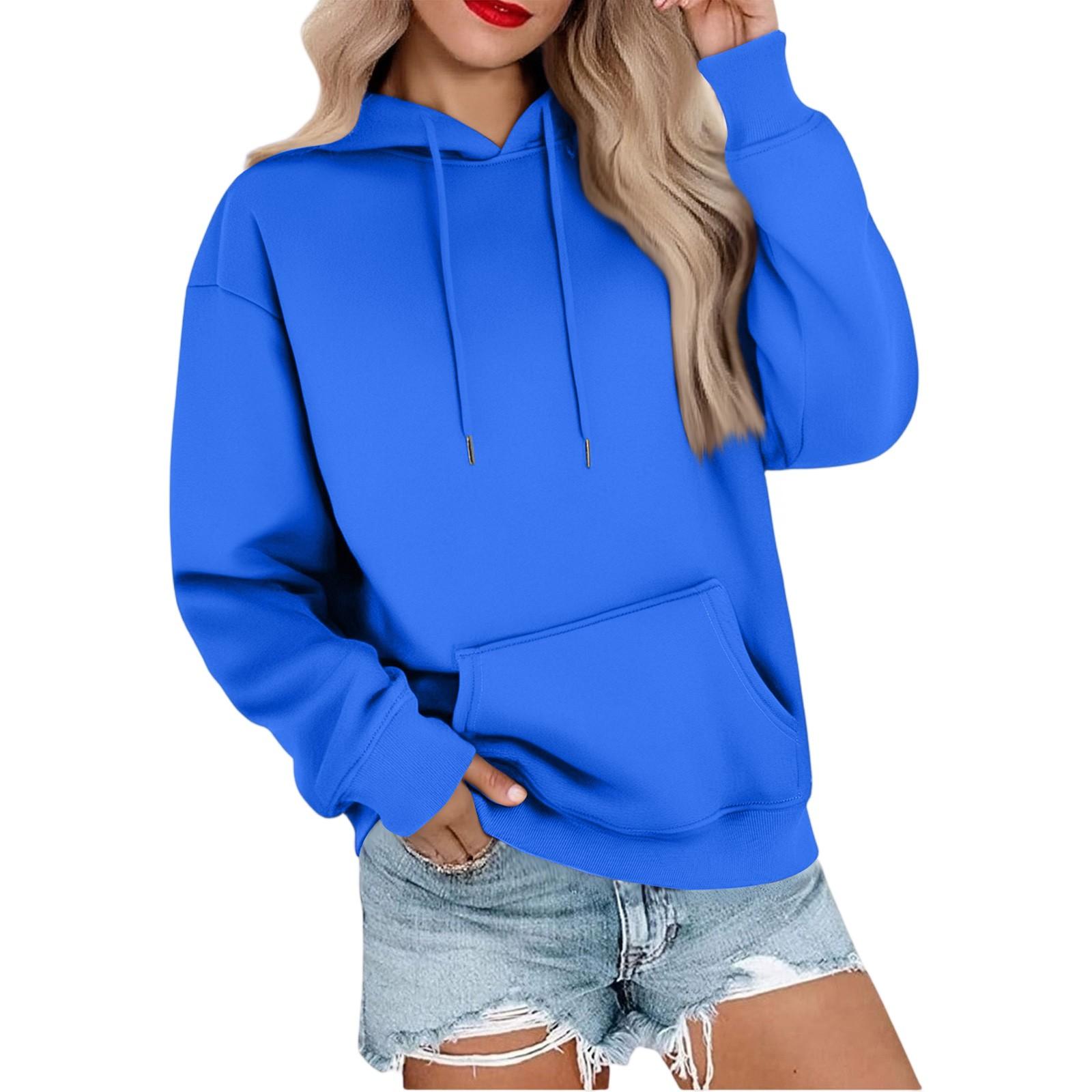 

Женская повседневная свободная спортивная толстовка с капюшоном и рукавами реглан из гладкой ткани XXL