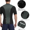 Santic Herren Kurzarm-Radtrikot mit halbem Reißverschluss, Sommer-Radbekleidung, Hohe Elastizität, Atmungsaktiv, Schweißableitend und Schnelltrocknend