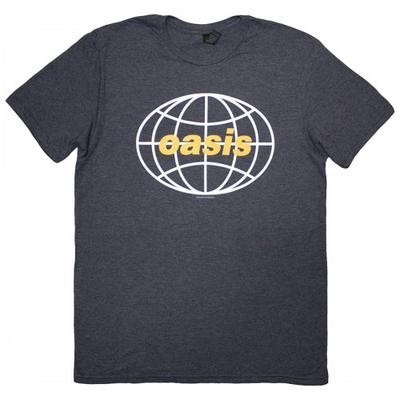 Oasis Unisex Adult Globe Logo T-Shirt