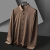 Men's Long Sleeve Shirt Men's Autumn Fashion Korean Version of Middle-aged Casual All-match Seamless Elastic Shirt Men