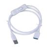 USB3.0 Extension Cable with On/Off Switches Male to Female for Quick Data and Power Access in Home and Office
