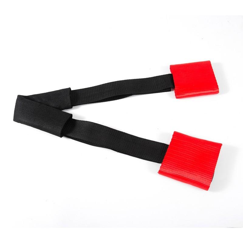 1PC Motorcycle Front Handlebar Strap Transport Bar Tie Down Strap Red Universal Red Nylon Webbing Straps Motorcycle Accessories