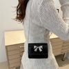 Chic Casual Small Square Crossbody Bag For Women With Fashionable Chain Detail In Elegant Black Silver White And Pink Shades
