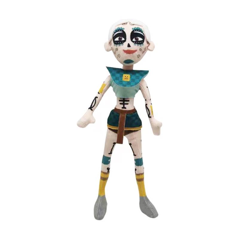 

Maya And The Three Plush Toy Anime Cartoon Skull Warrior Plushie Figure Character Stuffed Doll Soft Pillow Gift for Fan Birthday