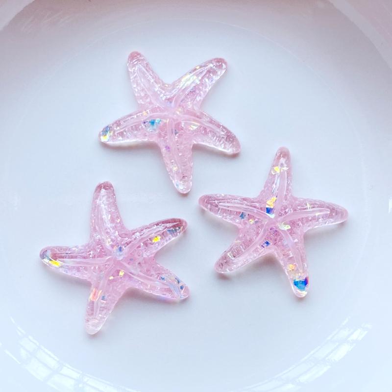 20Pcs New Cute Resin Cartoon Shining starfish Flat Back Scrapbooking DIY Jewelry Craft Decoration Accessories