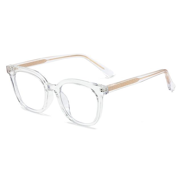 0 -0.5 -0.75 To -6.0 Anti Blue Rays Aspherical Lens Leopard Frame Oval Minus Diopter Glasses Unisex TR90 Prescription Spectacles