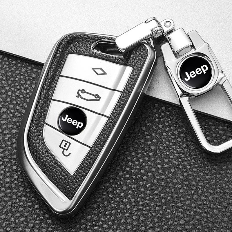 Adesivi Emblema Accessori per Chiavi Auto Remoto 14MM per Jeep JK Gladiator Compass Renegade Grand Cherokee Wrangler