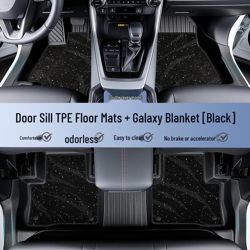 Yongjue TPE Full Coverage Floor Mats for RAV4 - Stylish Car Interior Decor