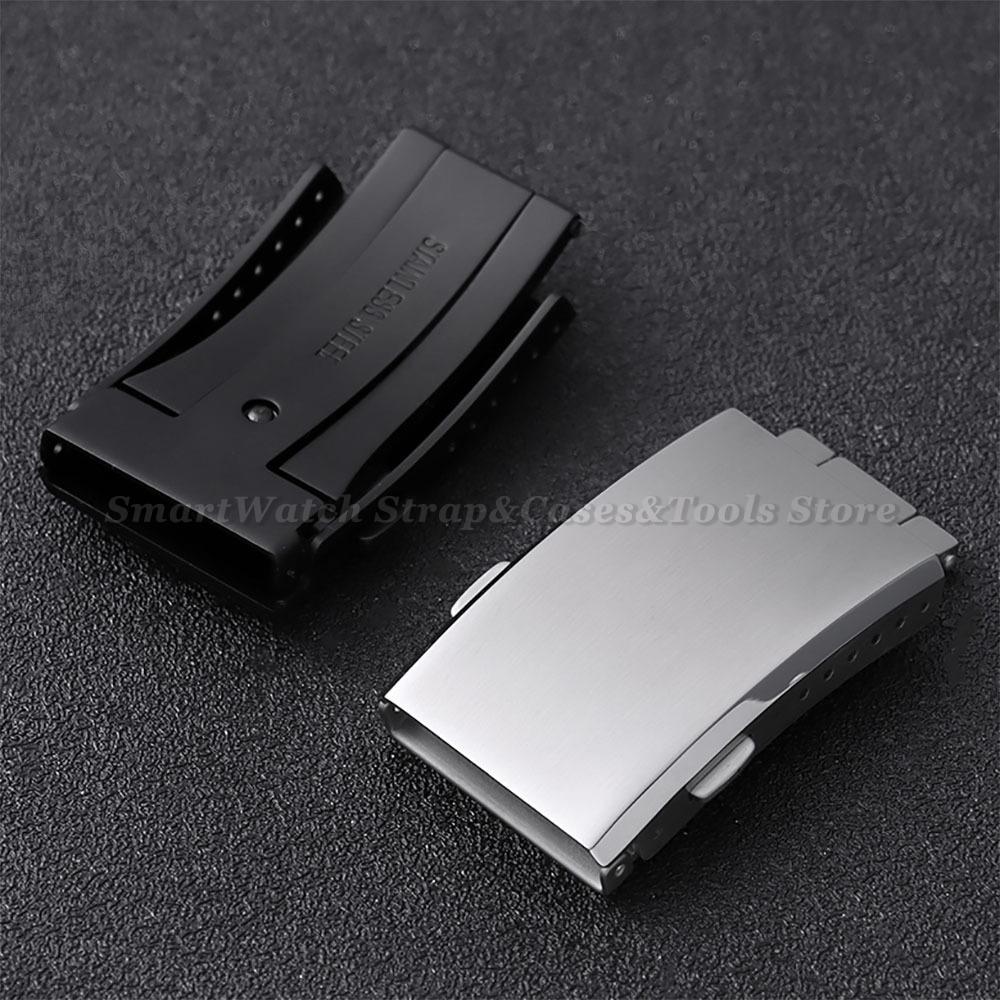 316L Solid Stainless Steel Watch Clasp 18/20/22mm Luxury Adjustable Folding Buckle Premium Metal Clasp Watch Repair Accessories