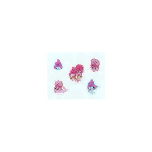 Sun-Star Stationery Puni Shaka Seal Esther X My Melody P Esther Bunny My Melody Sanrio Characters Goods Sticker Puffy Puni Shaka Pink S8819254