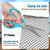 M-Modern-4Pack Gutter Guard Mesh Rolls 20 Feet Gutter Leaf Guards With 40 Clip Hooks, DIY Rain Gutter Covers Preventing Leaves