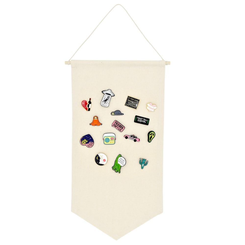 Large Badge Display Stand Fabric Collection Board For Pins And Medals Organizer Hanging Storage Cloth