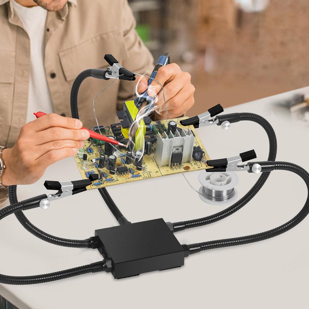 Soldering Third Hand Soldering Helping Hands Tool Flexible Metal Arm for Electronics Repair Jewelry Assembly Projects