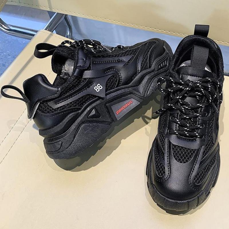 Zapatillas Amarillas para Mujer Zapatos Deportivos de Plataforma para Mujer Zapatillas de Deporte Suela Gruesa Zapatillas Chunky Blancas Mujer Zapatos para Caminar al Aire Libre