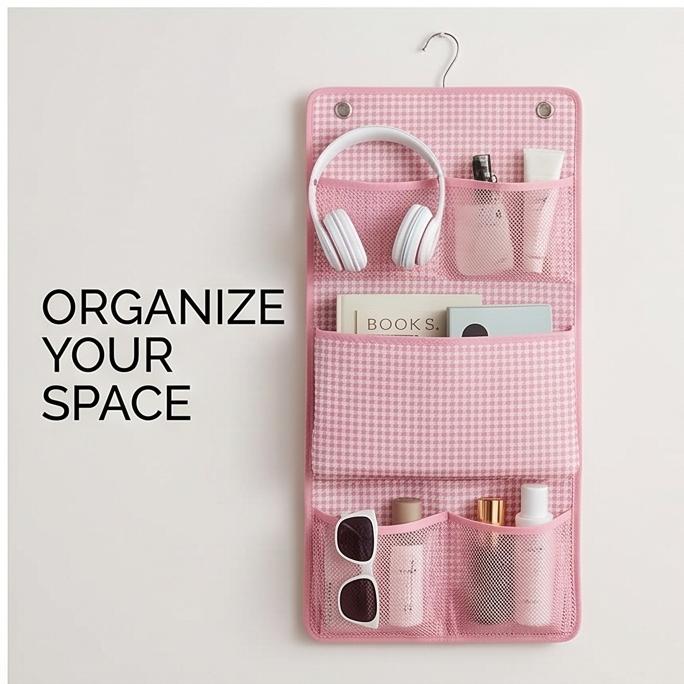 Borsa da Appendere a Parete a Strati Multipli per Oggetti Vari con Ganci Gratuiti Resistente Pieghevole 2/3 Strati Salvaspazio Organizzatore per Armadio di Dormitorio Camera da Letto