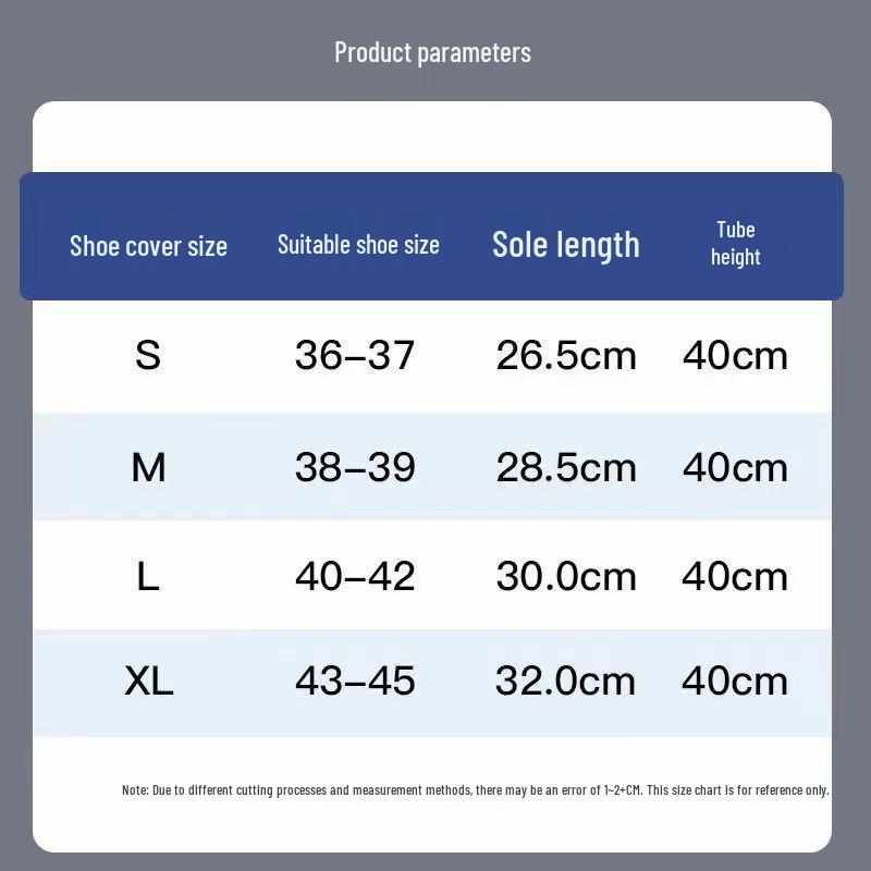 Men's & Women's Waterproof Non-Slip High-Top Overshoes: Sandproof, Snowproof, Wear-Resistant Boot Covers for Outdoor Cycling & Rainy Days