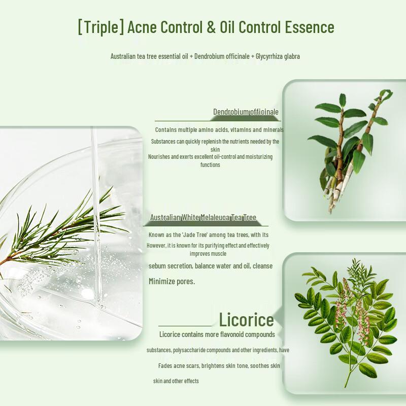 plant grow Tea Tree Oil Acne Skincare 5-Piece Set