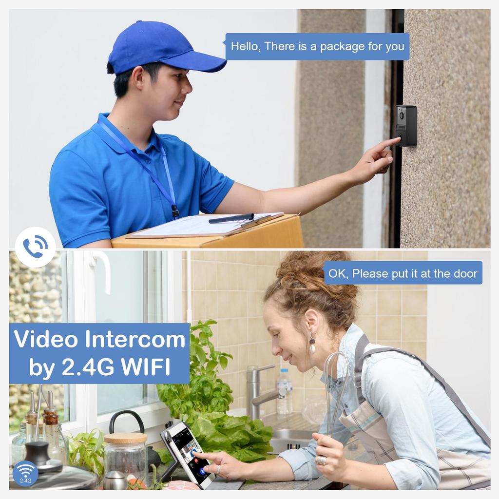 Smart Low-Power Wireless Doorbell with Mobile Remote Control and Visual Monitoring