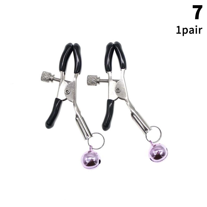 1 Pair Adult Nipple Clamps Metal Milk Clip Breast Clitoris Massage Sex Toy for Couples Novelty Lover Game Female Sex Toys