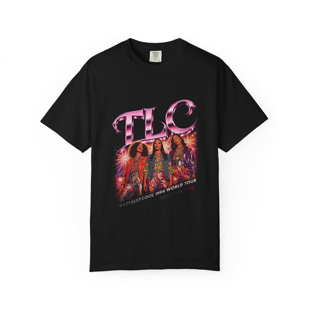 TLC CrazySexyCool 1994 Vintage Graphic T-Shirt Black Tee