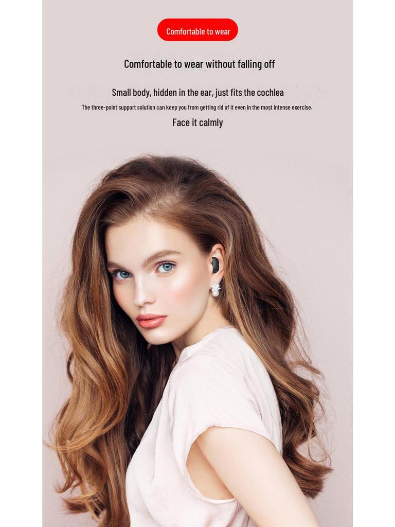 E6S Bluetooth Headset: In-Ear, Noise-Canceling, Long Battery Life, Digital Display, High-Power Wireless Audio