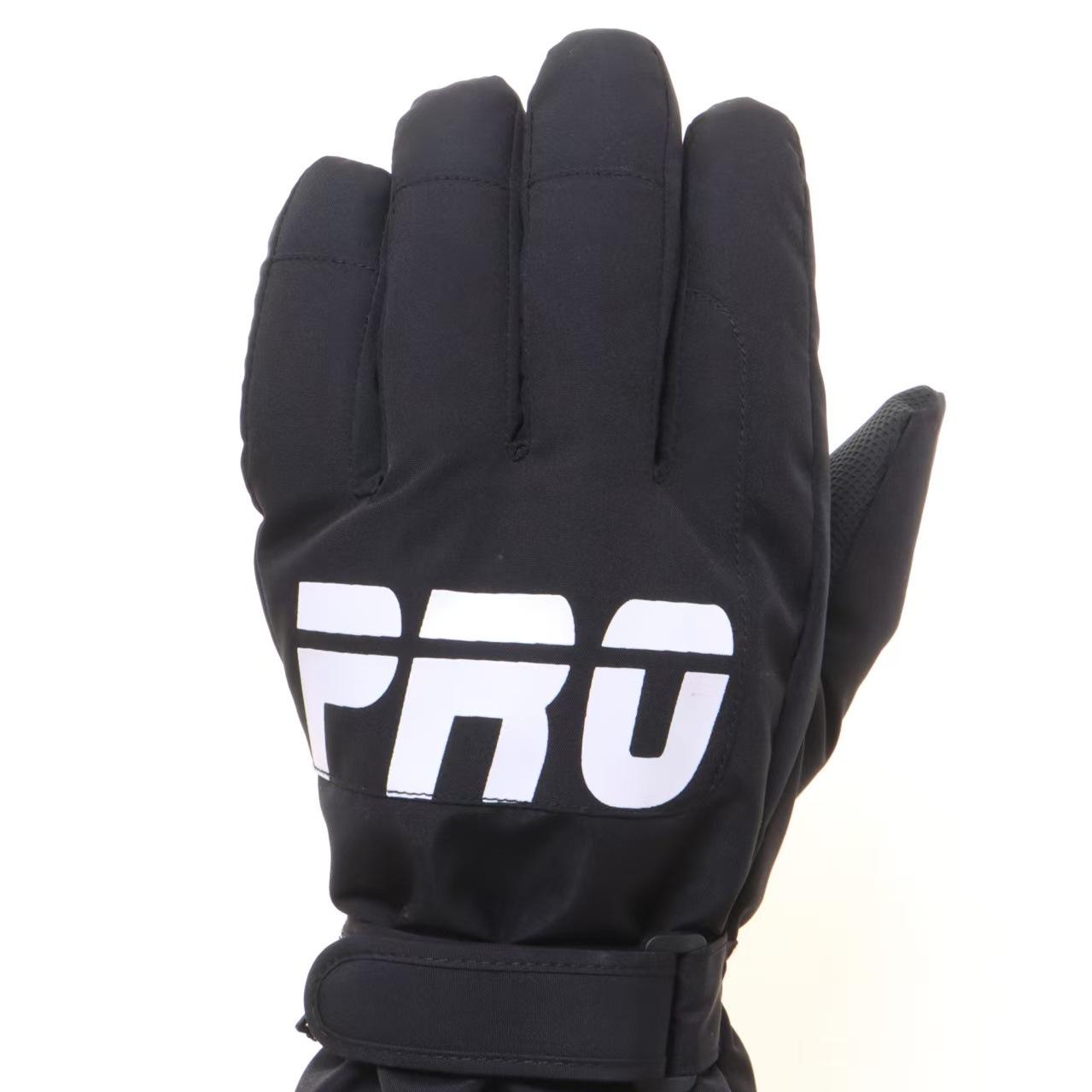 Water-Repellent Windproof Touchscreen Winter Gloves: Durable, Non-Slip for Cold-Weather Activities One Size чёрный