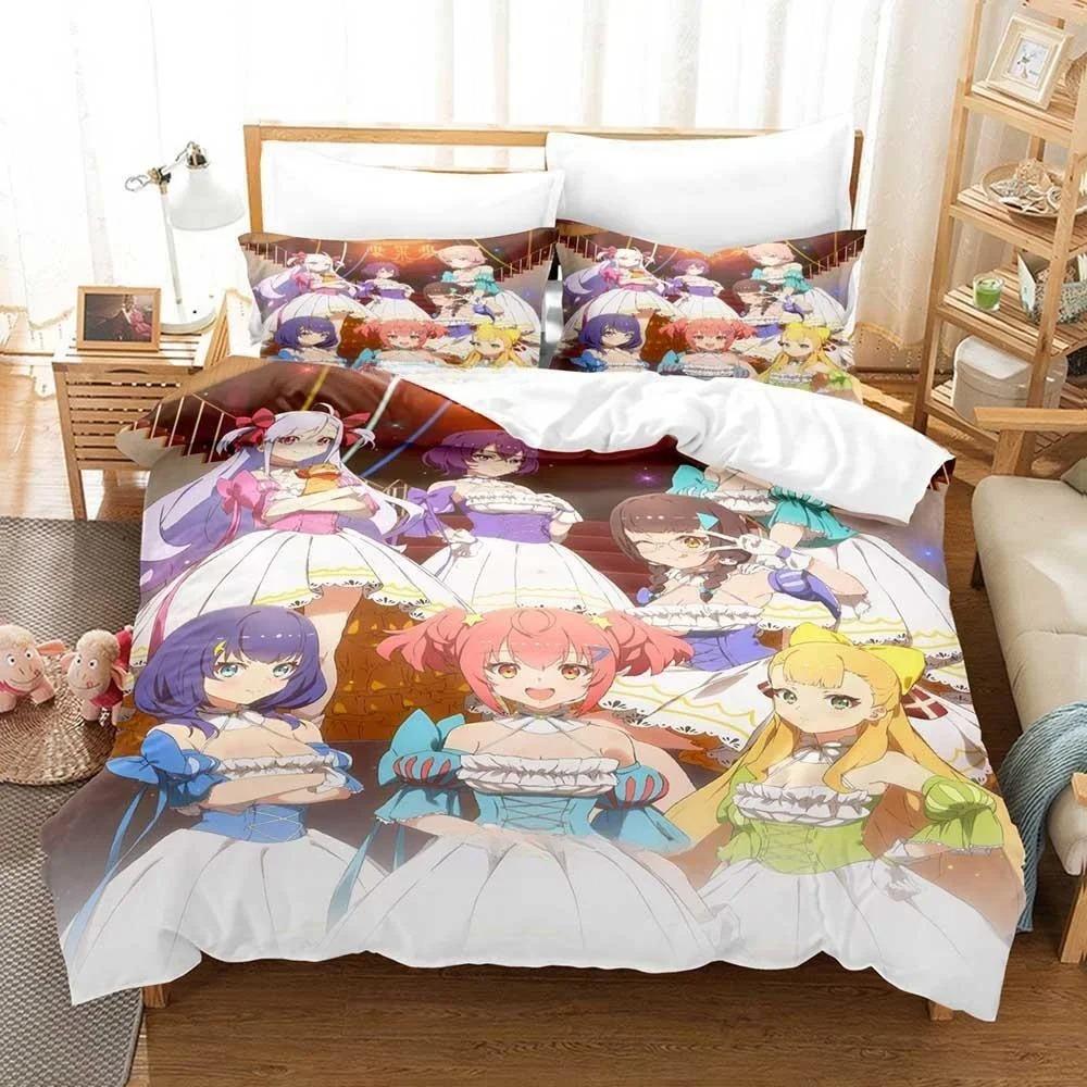 3D Druck Anime Kawaii Mädchen World Dai Star Bettwäsche Set Einzelbett Twin Full Queen King Size Bettset Erwachsener Kind Schlafzimmer Bettbezug Sets