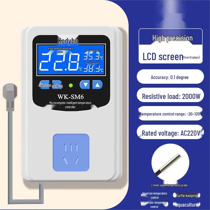 Цифровой умный термостат Liliang с датчиком температуры воды