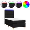 VidaXL Slatted Bed Base with Mattress and LED, Upholstered Bed, Single Bed, Adult Bed for Interior Bedroom, 3135327