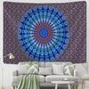 Red and Blue Mandala Tapestry Wall Hanging Hippie Tapiz Bohemian Psychedelic Witchcraft Living Room Dormitory Home Decor