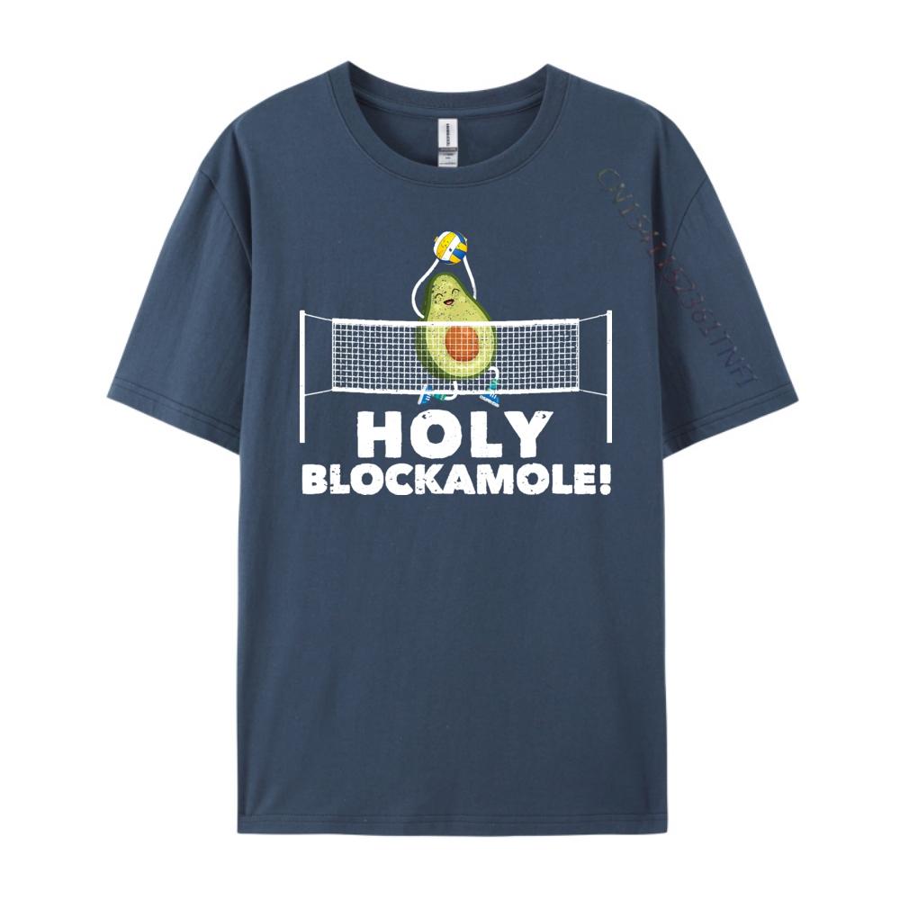 Holy Blockamole Volleyball Funny Sports Player Blocker Brand Clothing Women Tee Shirt Men