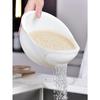 1PC- Silicone Colander Rice Bowl Drain Basket Fruit Bowl Washing Drain Basket with Handle Washing Basket Home Kitchen Organizer