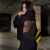 Hooded Harajuku Sweatshirt Women Autumn Trend Backless ShinyThrea Mesh Patchwork Casual Street Hipster Pulloverr