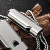 Stainless Steel Double-Tube Outdoor Camping Emergency Whistle Portable Outdoor Tools EDC Whistle Emergency Multi Tool