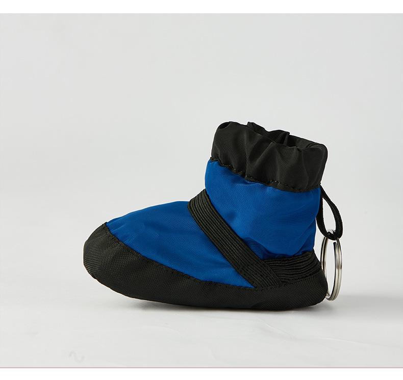 Ballet Warm Plush Keychain Dance Shoes: Women's Velvet Quilted PU Practice Shoes