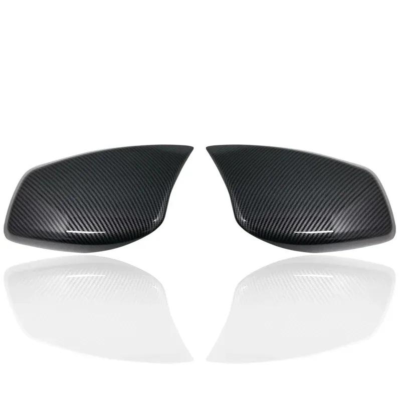 Carbon Fiber Car Rear View Door Wing Mirror Side Mirror Cover Caps Shell Case for BMW E60 E61 E63 E64 5 Series Model 2004-2008